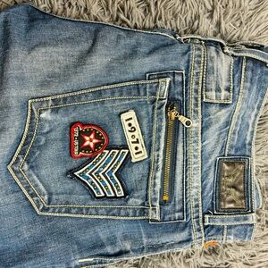 Robin's Jean Blue Denim with Embellishments